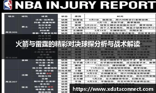 火箭与雷霆的精彩对决球探分析与战术解读